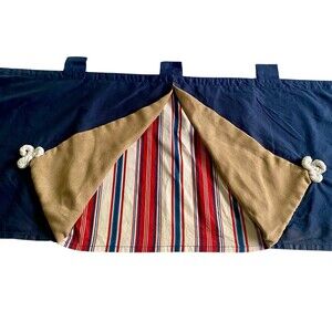 2 Red White Blue Valance 52 inch Sweet JoJo